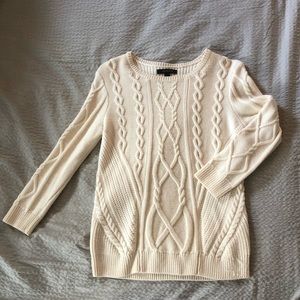 NEVER WORN - Ann Taylor Cream Knit Sweater
